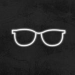 Glasses neon light sign ideal for business promotion, perfect for attracting customers with its vibrant LED design.