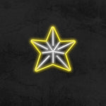 Floating star LED neon sign with twinkling lights, creating a magical atmosphere for home, bedroom, or event decor.






