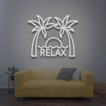 Bright and colorful "Good Vibes" LED Neon Sign, ideal for home, office, or business spaces, bringing positive energy and a lively ambiance.