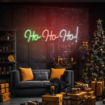 Ho Ho Ho LED Neon Sign – Festive Christmas Decor for living rooms, offices, and storefronts, perfect for adding holiday cheer and creating merry memories.