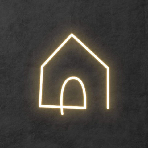 Home Neon Sign – LED wall décor perfect for living rooms, creating a cozy and welcoming atmosphere with its vibrant glow.