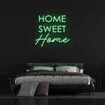 Home Sweet Home Neon Sign for bedroom wall art – LED lighting adds a soft glow and cozy vibe to your personal space.

