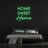 Home Sweet Home Neon Sign for bedroom wall art – LED lighting adds a soft glow and cozy vibe to your personal space.

