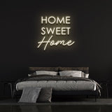 Home Sweet Home LED Neon Sign for living room decor – bright and cozy wall decor to create a warm and inviting atmosphere.