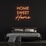 Home Sweet Home Neon Sign with warm LED lighting – perfect for creating a welcoming and cozy environment in any room.