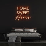 Home Sweet Home Neon Sign with warm LED lighting – perfect for creating a welcoming and cozy environment in any room.