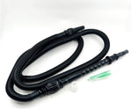 Karma 71-inch disposable hookah hose with rubber grommet and plastic mouthpiece, 1.8 meters long, perfect for smooth and hygienic hookah sessions.







