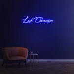 Stylish Lash Obsession LED wall sign, designed to elevate beauty salon interiors with vibrant lighting.