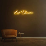 Bold Lash Obsession wall décor – An LED neon sign perfect for lash artists and beauty salon interiors.