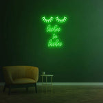 Lashes to Lashes LED Neon Sign – A stylish and modern wall décor piece for enhancing beauty salon interiors.