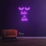 Stylish Lashes to Lashes LED wall sign – Transforming lash studios and beauty salons with trendy neon lighting.