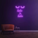 Stylish Lashes to Lashes LED wall sign – Transforming lash studios and beauty salons with trendy neon lighting.