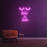 Glamorous Lashes to Lashes LED neon sign – Perfect for beauty salons, attracting clients with its modern and stylish design.