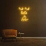 Modern Lashes to Lashes neon sign – LED lighting to elevate the style and visibility of beauty salons.
