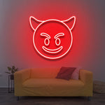 LED Neon Sign Emoji - Wall Art - Customizable Colors - Home Decor