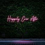 Happily Ever After LED neon sign, adding romance and elegance to your wedding décor.