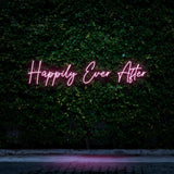 Happily Ever After LED neon sign, adding romance and elegance to your wedding décor.