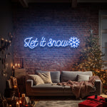 "Let It Snow neon sign – Create a cozy winter vibe with this bright LED neon sign perfect for Christmas celebrations.