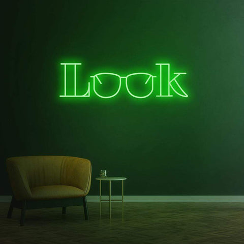 Look Neon Sign | LED Wall Decor for Home & Office