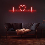 Love Beat Neon Light – Modern LED décor piece, ideal for adding charm to living rooms, bedrooms, or studios.