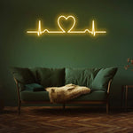 Love Beat LED Neon Sign – Stunning wall décor for homes, creating a cozy and vibrant atmosphere in any room.