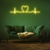 Love Beat LED Neon Wall Art – Sleek and stylish décor for studios, adding a touch of elegance and creativity.