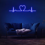 Love Beat Neon Sign – Decorative LED light, perfect for home or studio spaces, creating a warm and inviting ambiance.