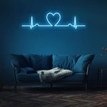 Love Beat Neon Sign – Eye-catching LED wall light, perfect for studio spaces and enhancing creative vibes.