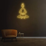 Meditate Neon Sign – LED mindfulness wall decor for yoga studios, meditation spaces, and homes, featuring durable and eco-friendly design.