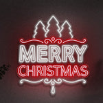 Merry Christmas LED Neon Sign – Festive and vibrant holiday decor, perfect for walls, shelves, or tabletops, spreading holiday cheer in any space.