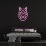 Modern Wolf LED Neon Sign, Stunning Wall Decor for Home and Studio, Bright and Edgy