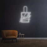 Elegant white Nails LED Neon Sign perfect for modern salon ambiance.