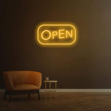 Open' LED neon sign, ideal for businesses looking to increase foot traffic with eye-catching decor.