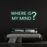  Neon Sign Where Is My Mind LED Wall Decor - Conversation Starter