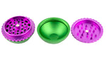 Ooze Saturn Globe Grinder - 4-piece grinder with transparent window and magnetized lid for easy and efficient grinding."