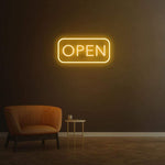 Eye-catching 'OPEN' LED neon sign for businesses, designed to attract more customers and increase foot traffic.