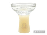 Pharaoh's Funnel Glass/Silicone Hookah Flo-Bowl – Durable and colorful hookah accessory with female fitting, packaged in a clear plastic box.