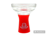 Pharaoh's Hookah Glass/Silicone Flo-Bowl in black, combining high-quality silicone and glass materials for premium performance.