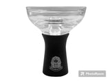 Pharaoh's Hookah Glass/Silicone Flo-Bowl – Available in assorted colors including red, white, black, blue, and pink for customization.
