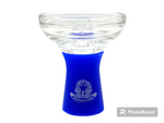 Pharaoh's Hookah Glass/Silicone Flo-Bowl in pink, a vibrant and reliable hookah accessory designed for long-lasting use.