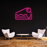 Pink Cheesecake LED neon sign, a trendy choice for interior decoration and restaurants.