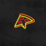 Pizza LED Neon Sign with bright neon lights, perfect for pizzerias and restaurants to attract customers and enhance interior decor.