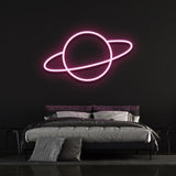 Energy-efficient Planet Neon Sign, a unique decor piece for children's rooms, living spaces, or offices.