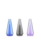 Puffco Colored Travel Glass, compatible with Peak and Peak Pro, featuring a patent-pending twist-lock design for spill-free portability and enhanced convenience.