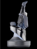 Puffco The Guardian Peak Pro Vaporizer showcasing chrome band and Art Deco glass design.