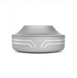 uffco Peak Pro Guardian Power Dock - Limited Edition wireless charger with chrome finished stripes, designed as a sleek home base and portable power bank for USB devices.