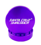 High-quality Santa Cruz Shredder 2.1" 2-Piece Grinder, non-stick and stainless steel for smooth grinding of tobacco.
