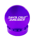 High-quality Santa Cruz Shredder 2.1" 2-Piece Grinder, non-stick and stainless steel for smooth grinding of tobacco.