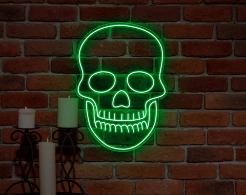 Skull-shaped LED light, perfect for creating a unique and thrilling atmosphere at parties or events.