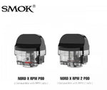 SMOK Nord X Replacement Pods 3ct Pack with 6ml Capacity, Compatible with SMOK RPM2 Coils, 0.6Ω and 1.4Ω for Nic Salt E-liquids.